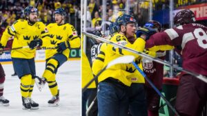 Kapten Andersson visade vägen: Tre Kronor besegrade Lettland