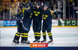 Spännande möte mellan Sverige och Finland i Hockey-VM 2025